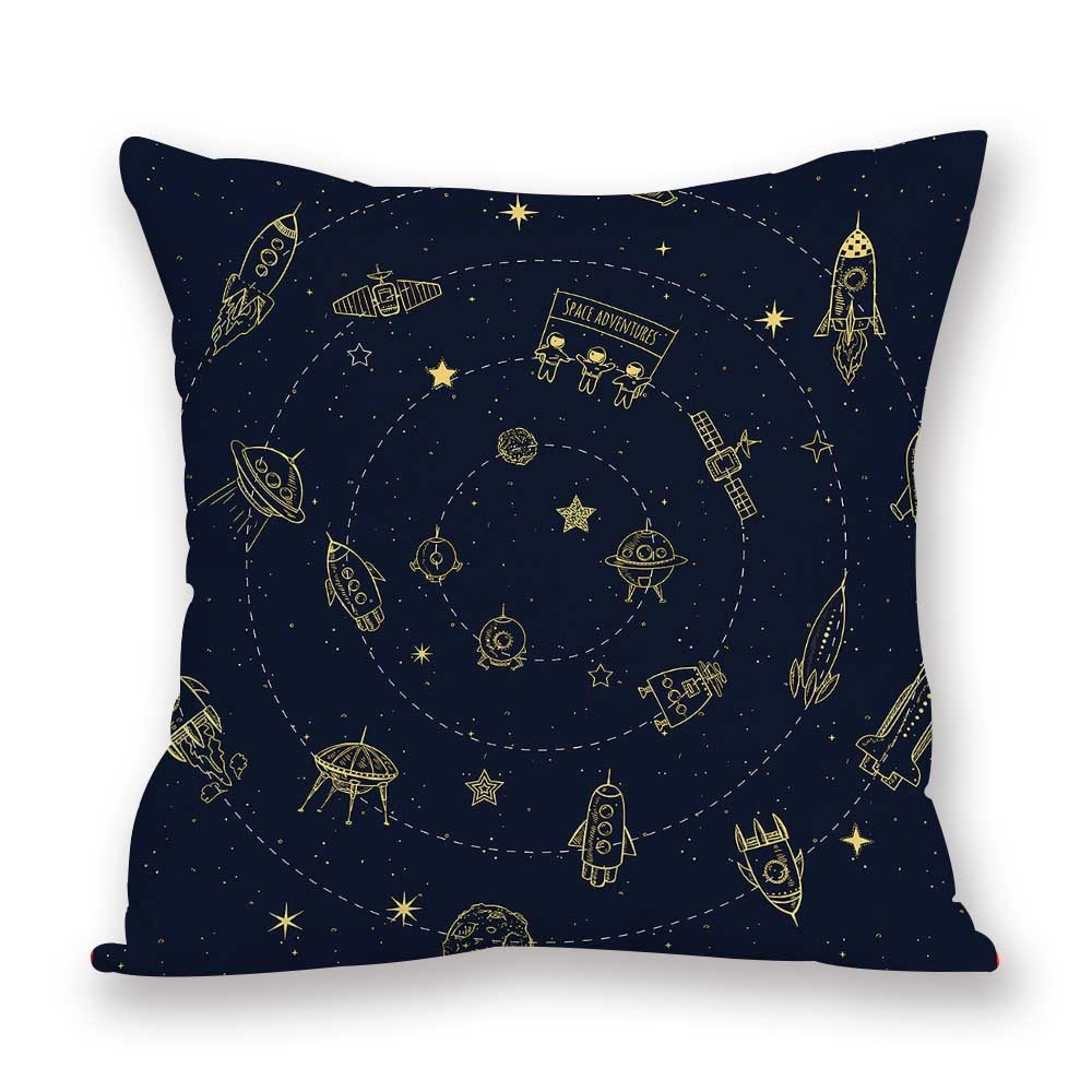 Housse de coussin Aventure Spatiale