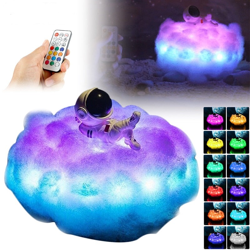 Lampe ambiance Astronaute sur son nuage