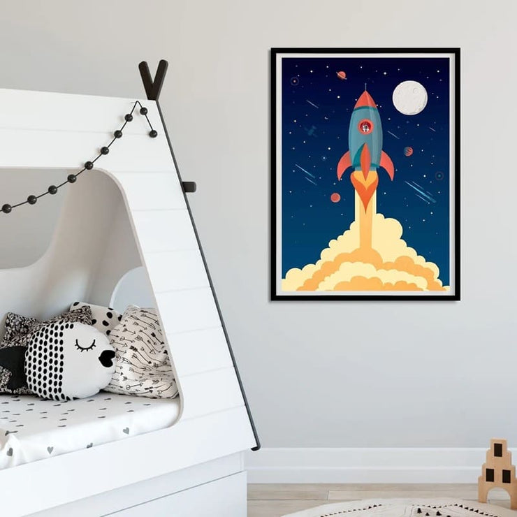 Affiche Space Rocket Enfant