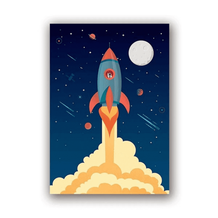 Affiche Space Rocket Enfant