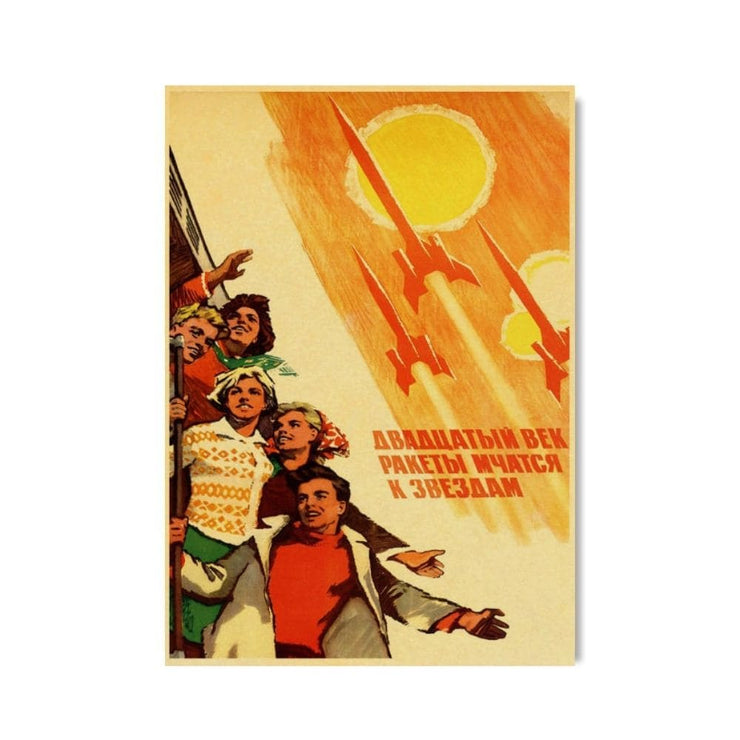 Affiche propagande soviétique populaire