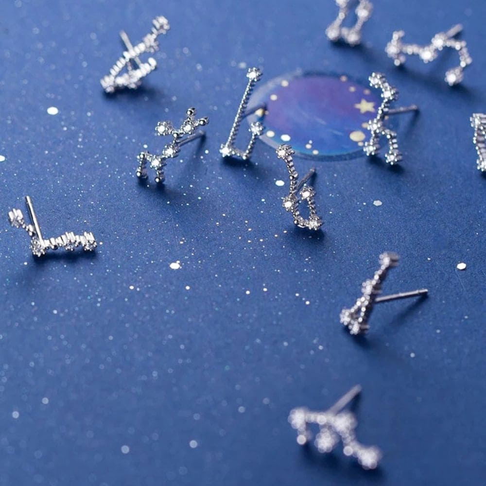 Boucles d'oreilles Constellations du Zodiaque