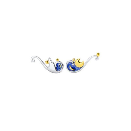 Boucles d'oreilles Van Gogh Nuit Etoilée