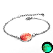 Bracelet lune rouge