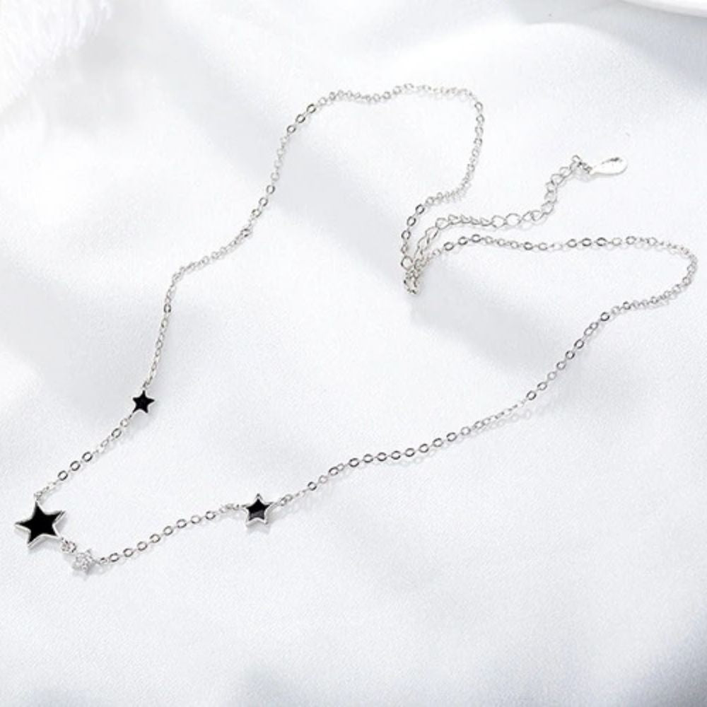 Collier Petite Étoile Noire