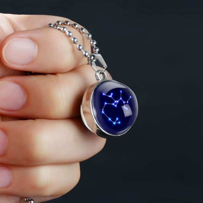 Pendentif en verre constellation sagittaire