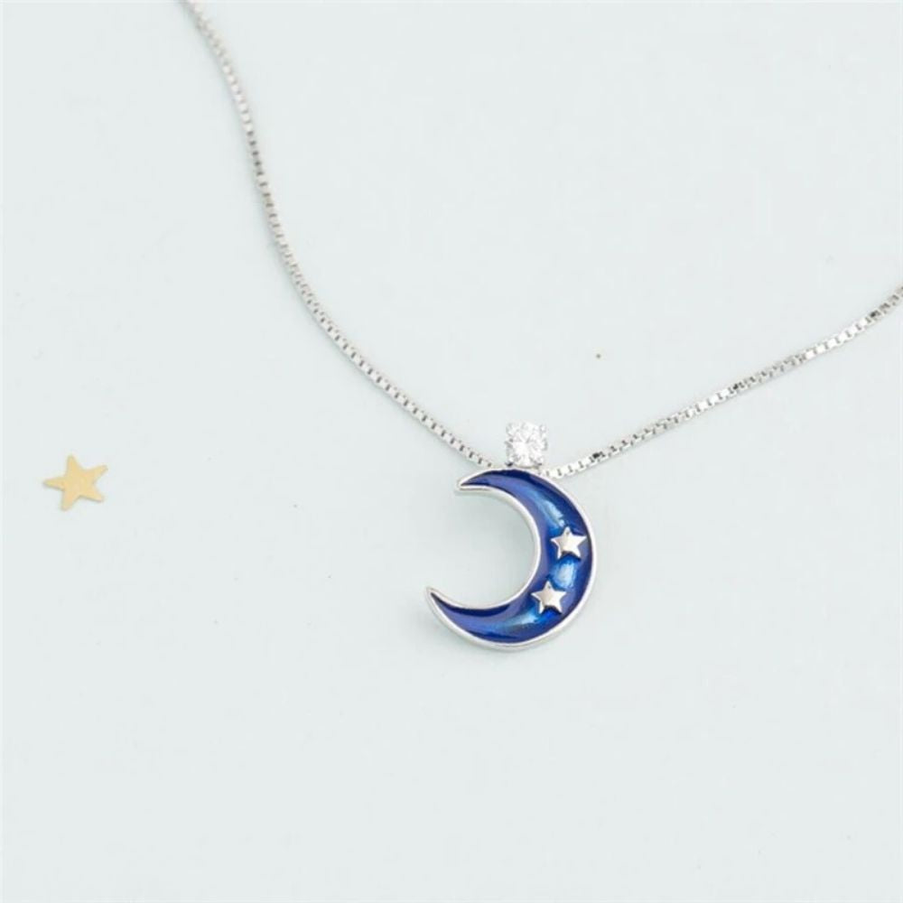 Collier Pendentif Croissant de Lune