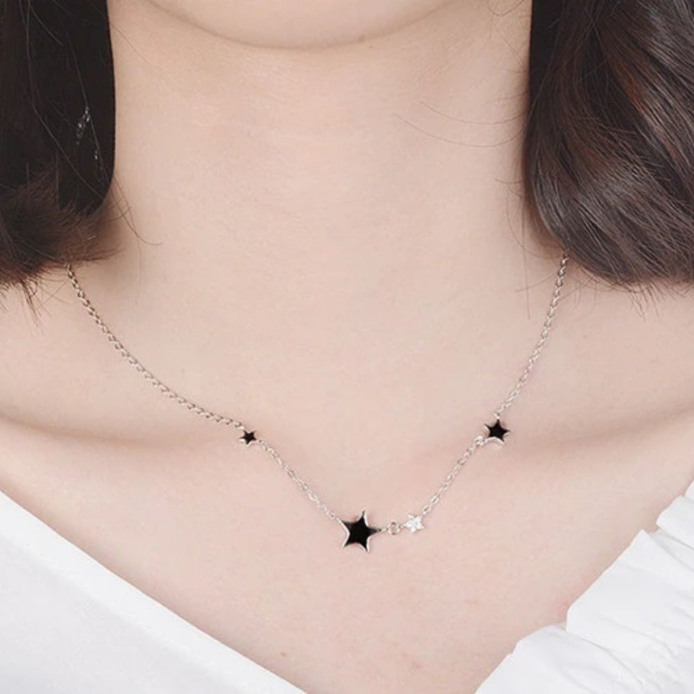 Collier Petite Étoile Noire