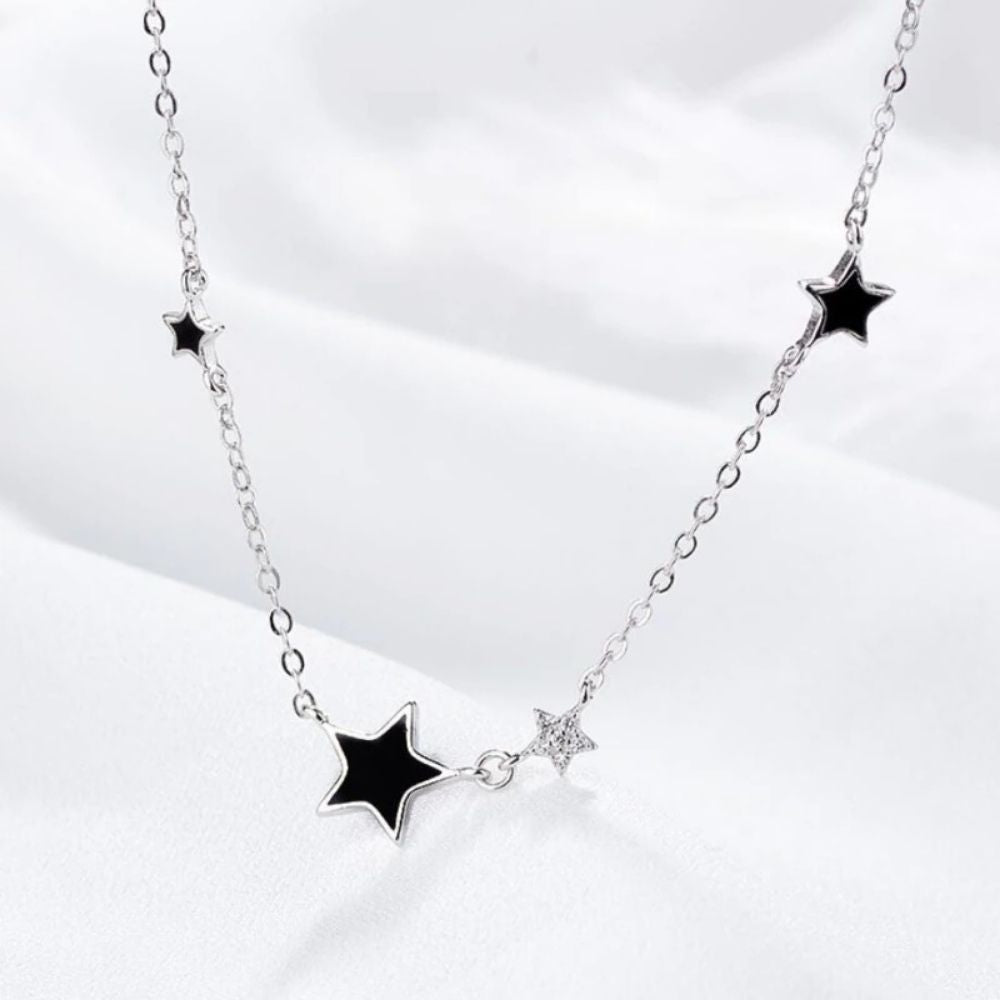 Collier Petite Étoile Noire