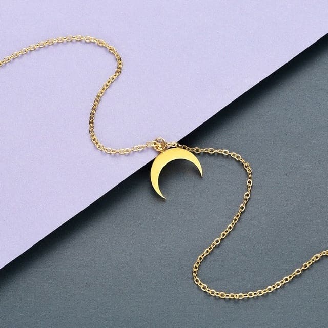 Collier lune inversée