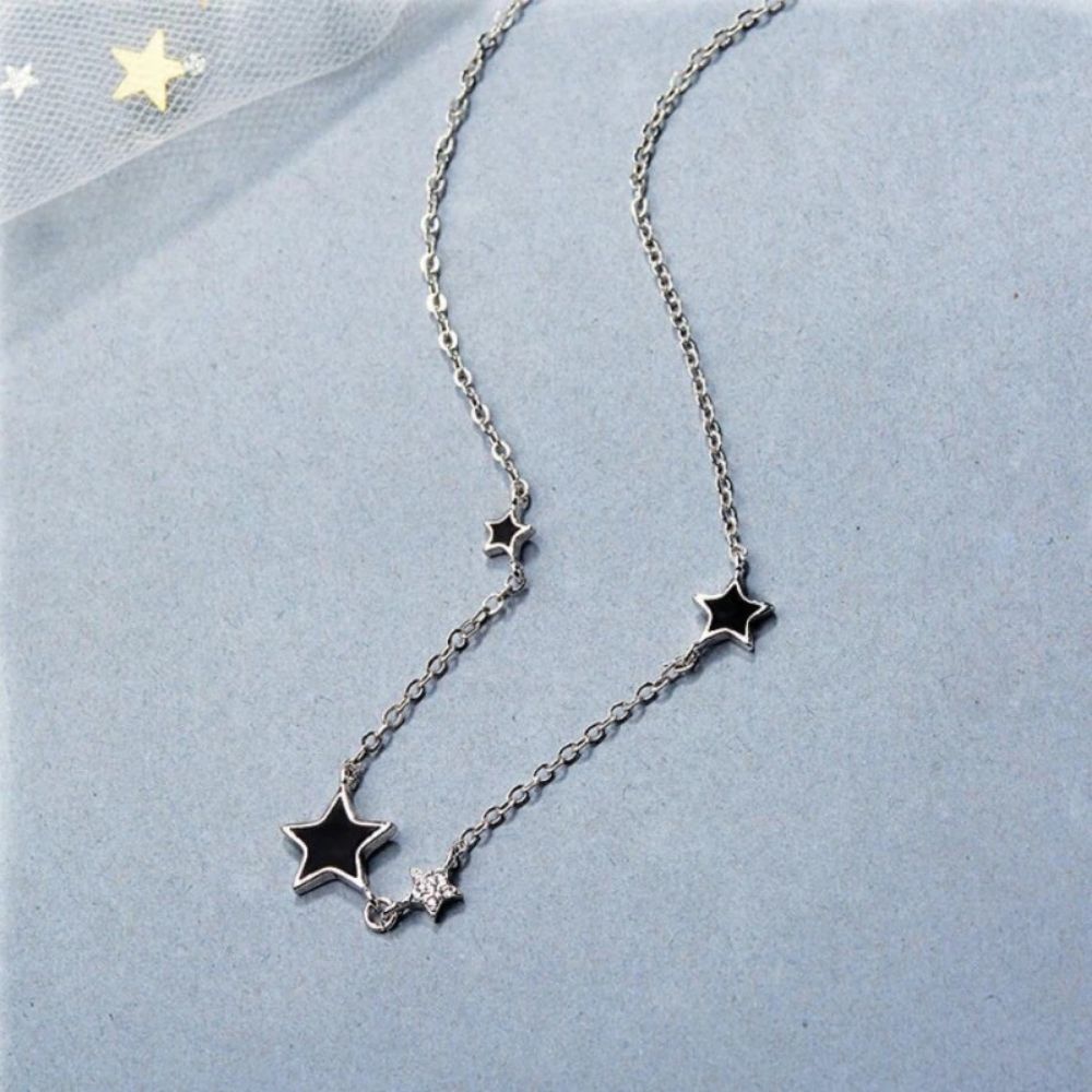 Collier Petite Étoile Noire