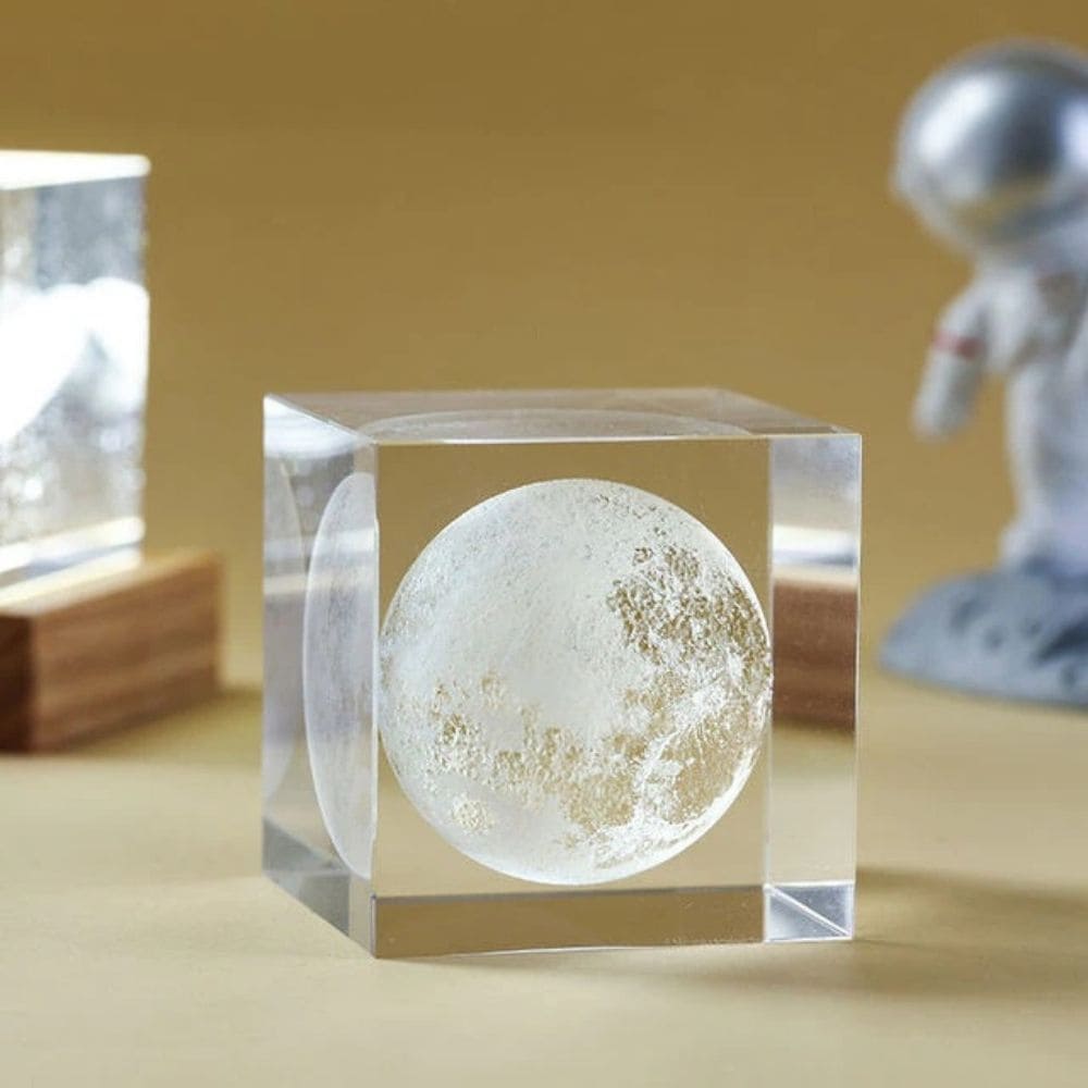 Cube de cristal Pleine Lune