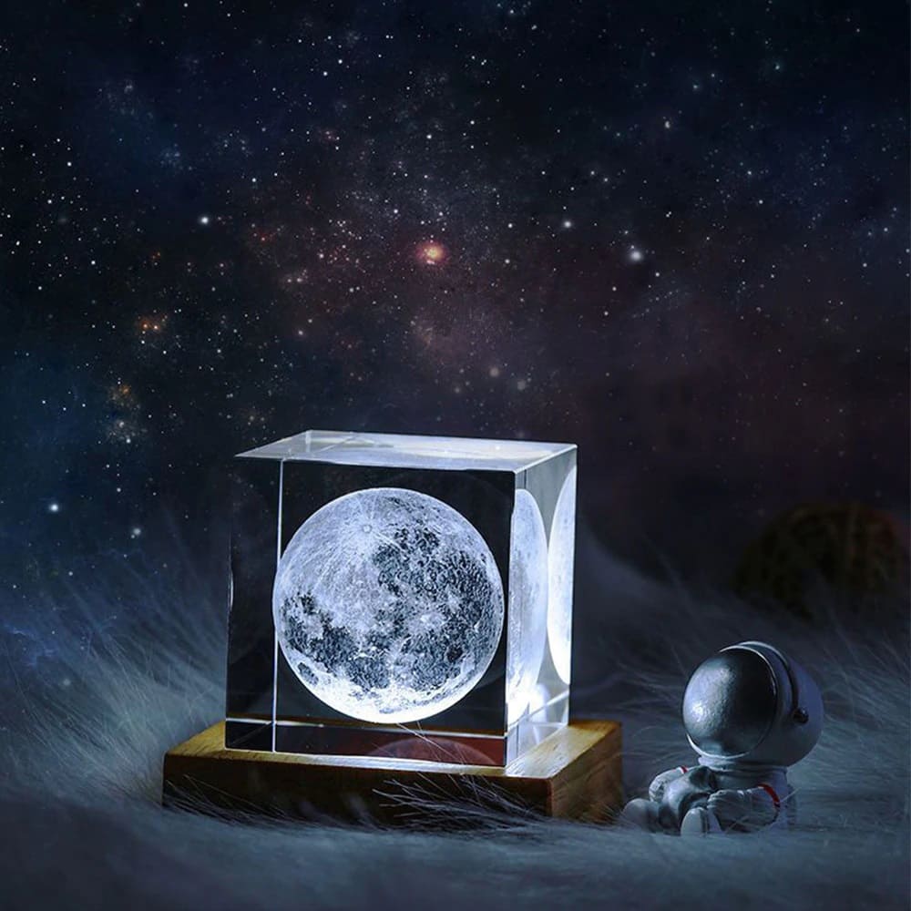 Cube de cristal Pleine Lune