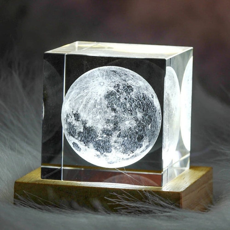 Cube de cristal Pleine Lune