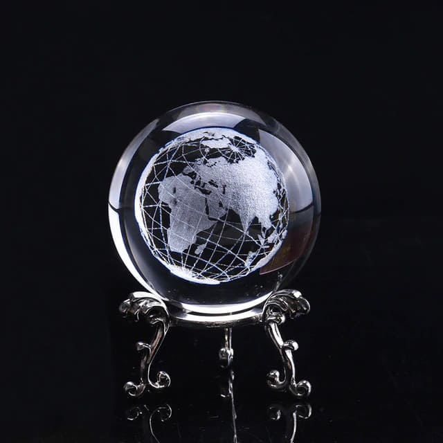 Globe terrestre de cristal