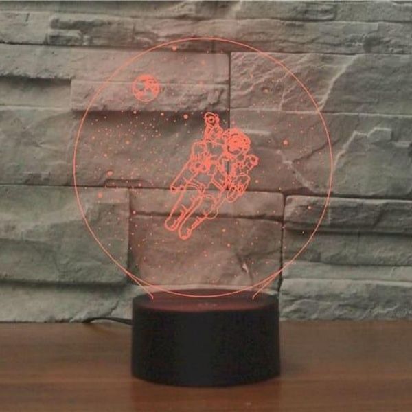 Lampe 3D Espace et Astronaute