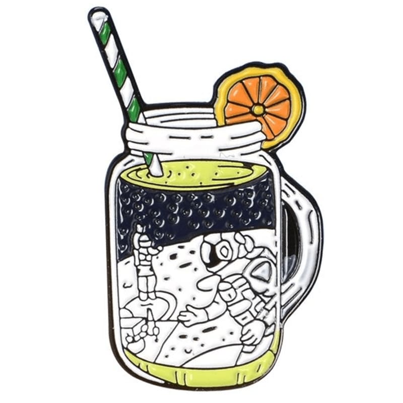 Pin's Bubble Tea Astronaute