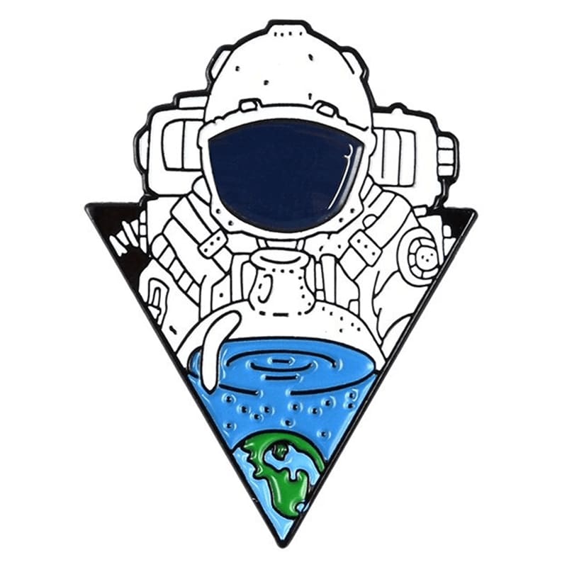 Pin's Astronaute Planète Bleue