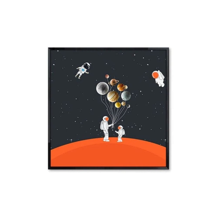 Poster Astronautes Ballons