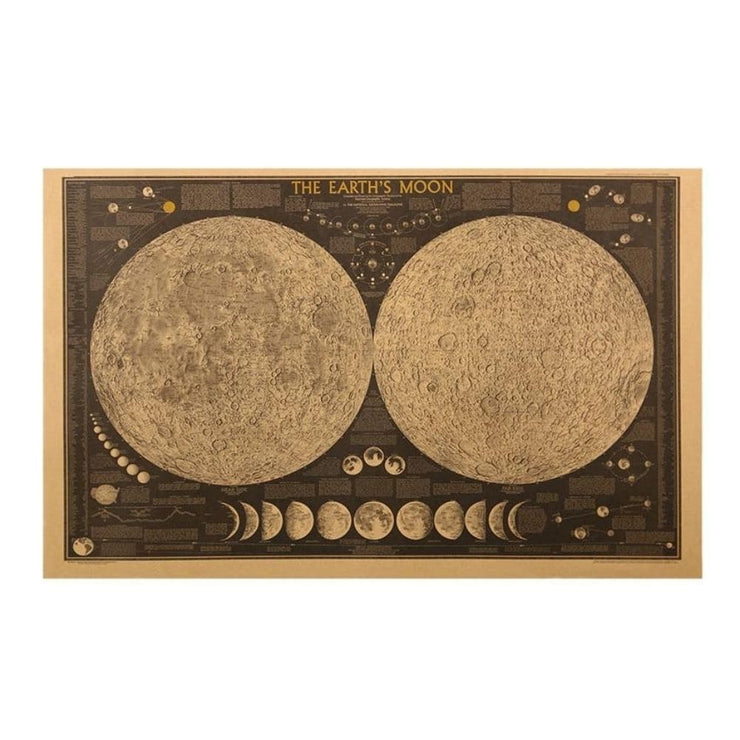 Affiche vintage Surface de la Lune