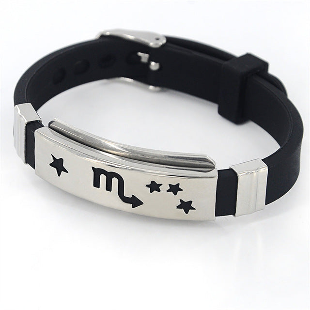 Bracelet Signe du Zodiaque en Silicone - Espace Stellaire