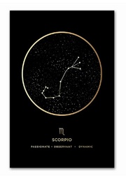 affiche astro scorpio