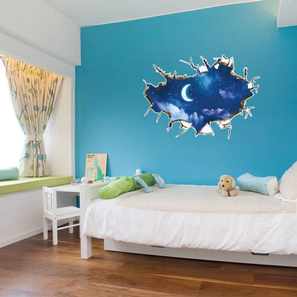 Sticker Mural Lune Magique