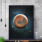 Poster futuriste Mars